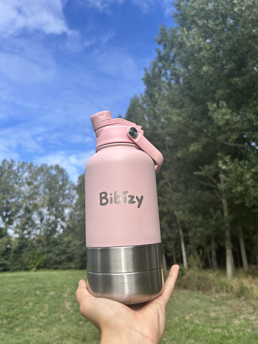Gourde Bibizy coloris rose pastel