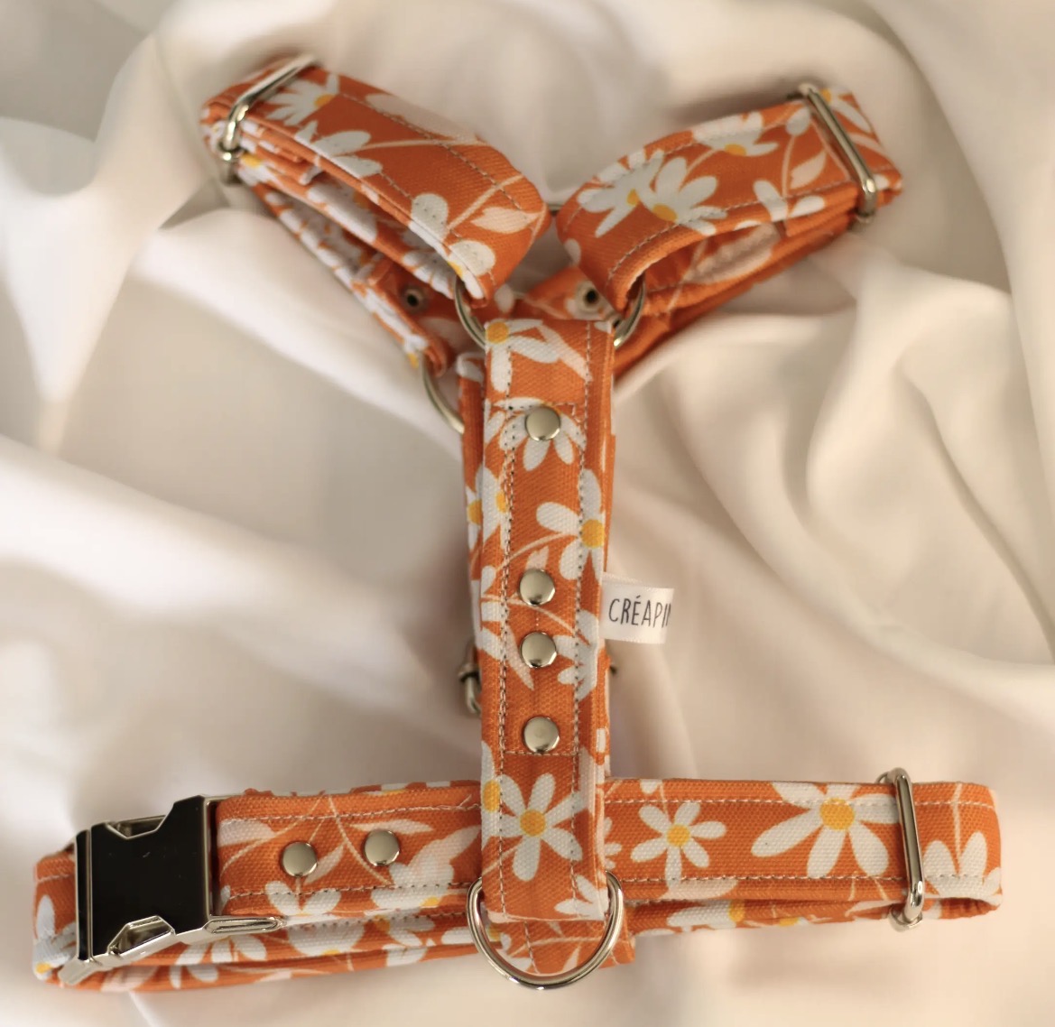 Harnais en Y motif petite fleur Bibizy