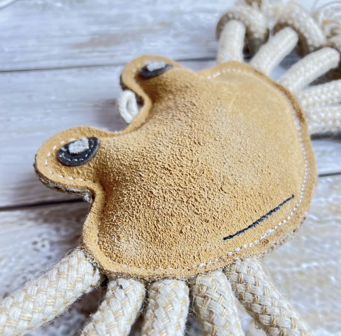 Jouet Crabe Bibizy détail visage