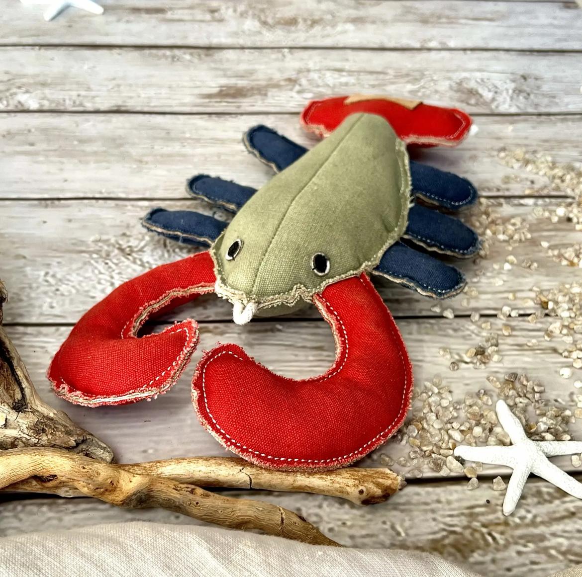 Jouet Homard Bibizy sur bois flotté