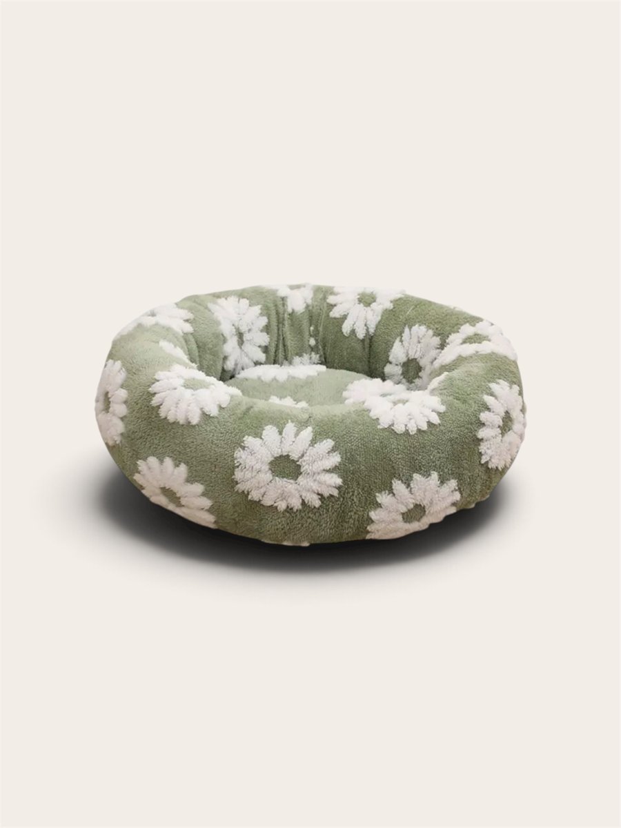 Panier Bouclette à motifs, coloris vert sauge